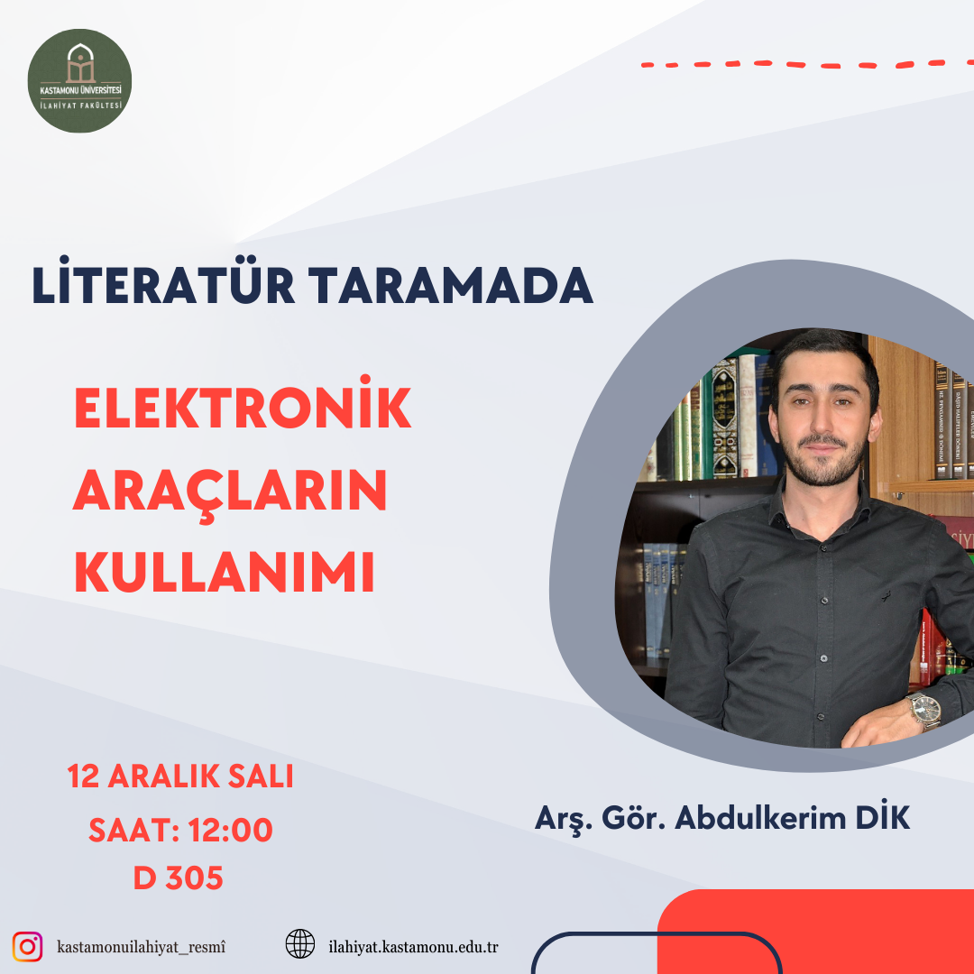 Literatür Taramada Elektronik Araçların Kullanımı